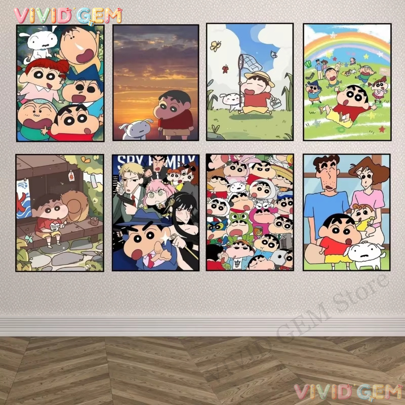 Photo Mosaic Print - VIVID GEM Renkli DIY Crayon Shin-chan