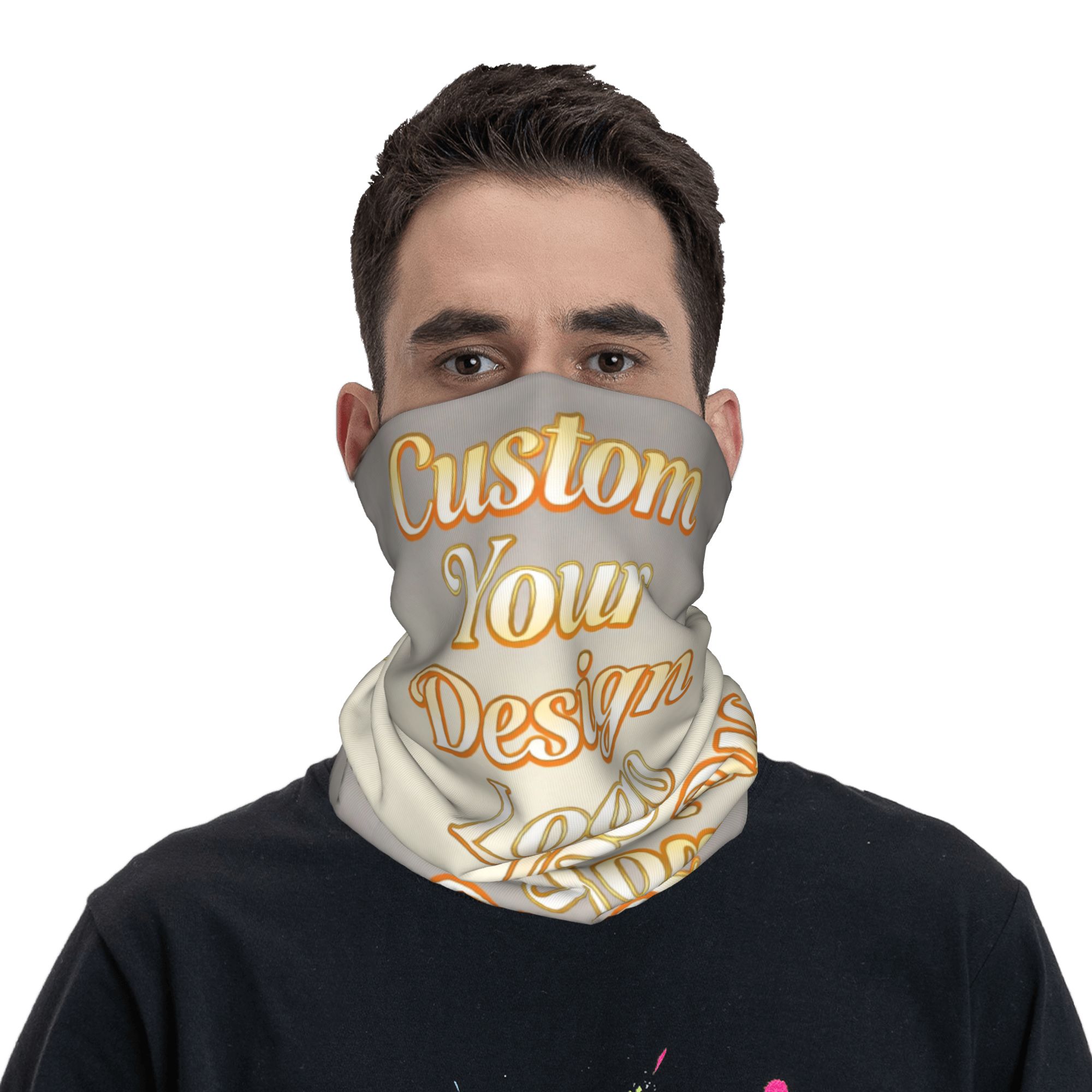 Initial Ring Custom - Özel Fotoğraf Adınız Bandana Boyunluk Kayak
